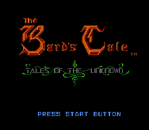 The Bard's Tale title screenshot